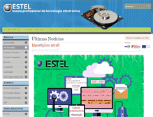 Tablet Screenshot of estel.edu.pt
